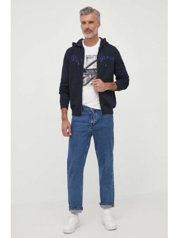 βαμβακερό μπλουζάκι pepe jeans wilbur χρώμα μπεζ 100%