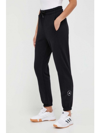 παντελόνι φόρμας adidas by stella mccartney χρώμα μαύρο