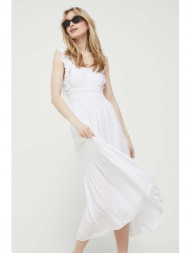 φόρεμα abercrombie & fitch χρώμα: άσπρο κύριο υλικό: 85% βισκόζη, 15% νάιλον
φόδρα: 98% πολυεστέρας,