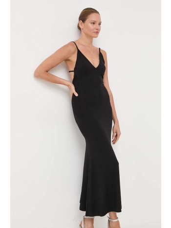 φόρεμα bardot χρώμα μαύρο κύριο υλικό 95% βισκόζη, 5%