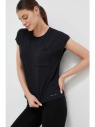 αθλητικό μπλουζάκι columbia boundless trek χρώμα: μαύρο 62% ανακυκλωμένος πολυεστέρας, 33% πολυεστέρ