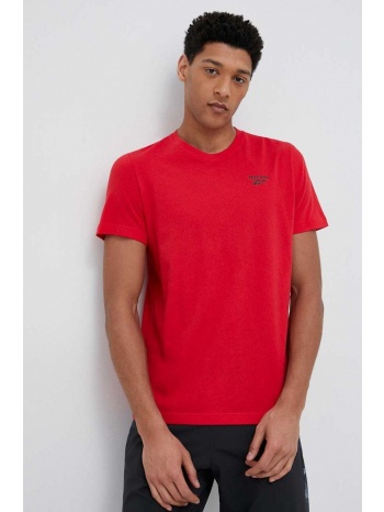 βαμβακερό μπλουζάκι reebok χρώμα κόκκινο κύριο υλικό 100%