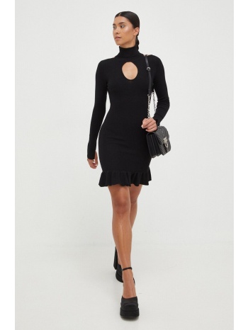 μάλλινο φόρεμα pinko χρώμα μαύρο 81% μαλλί, 19% πολυαμίδη