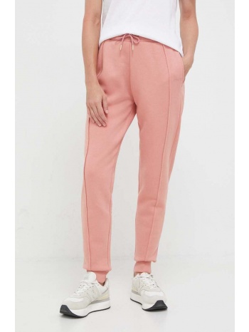 παντελόνι φόρμας guess χρώμα ροζ κύριο υλικό 80% βαμβάκι