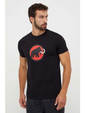αθλητικό μπλουζάκι mammut core χρώμα μαύρο 50% οργανικό