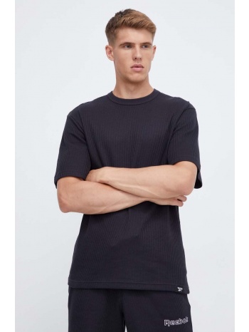 μπλουζάκι reebok classic χρώμα μαύρο κύριο υλικό 70%