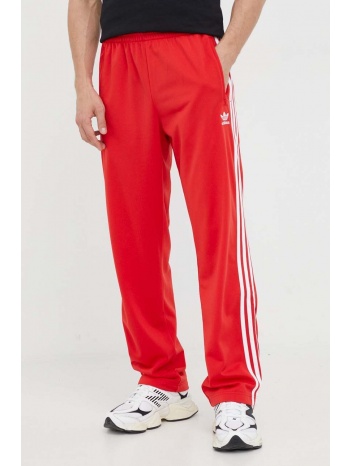 παντελόνι φόρμας adidas originals χρώμα κόκκινο 100%