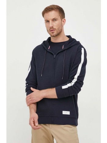 βαμβακερή φούτερ tommy hilfiger χρώμα ναυτικό μπλε, με