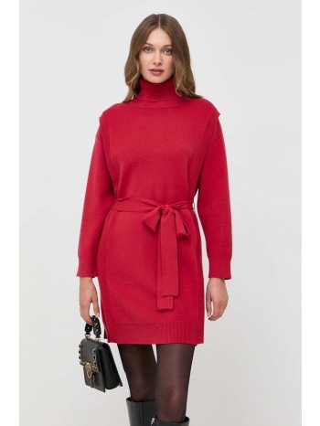 φόρεμα silvian heach χρώμα κόκκινο 57% βισκόζη, 27%