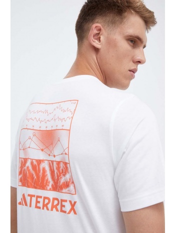 μπλουζάκι adidas terrex graphic altitude χρώμα άσπρο κύριο