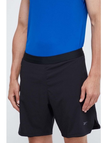 σορτς προπόνησης reebok speed 3.0 χρώμα μαύρο υλικό 1 84%