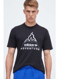 βαμβακερό μπλουζάκι adidas originals adv volcano χρώμα: μαύρο 100% βαμβάκι