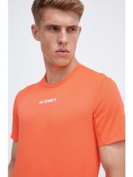αθλητικό μπλουζάκι adidas terrex multi χρώμα: πορτοκαλί 100% ανακυκλωμένος πολυεστέρας