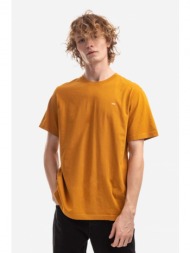 βαμβακερό μπλουζάκι wood wood sami classic t-shirt χρώμα: πορτοκαλί 100% οργανικό βαμβάκι
