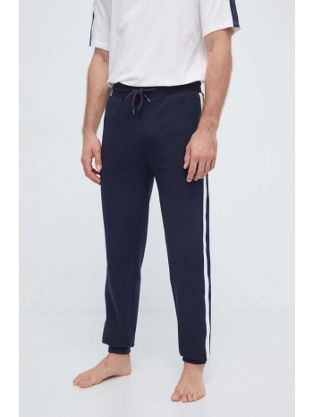 βαμβακερό παντελόνι tommy hilfiger χρώμα ναυτικό μπλε 100%