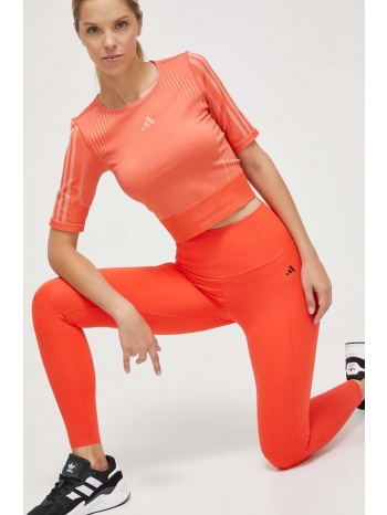 μπλουζάκι προπόνησης adidas performance χρώμα πορτοκαλί