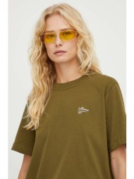 βαμβακερό μπλουζάκι mercer amsterdam χρώμα: πράσινο 100% βαμβάκι