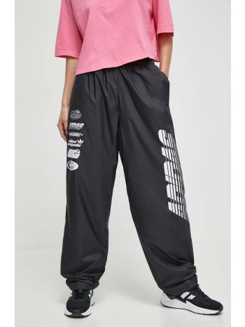 παντελόνι φόρμας adidas originals χρώμα μαύρο 100%
