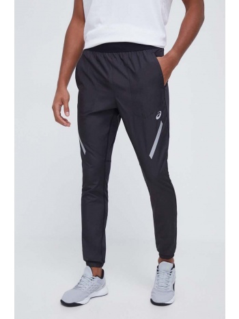 παντελόνι για τζόκινγκ asics χρώμα μαύρο κύριο υλικό 100%
