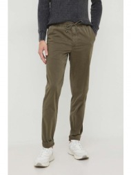 παντελόνι tommy hilfiger χρώμα: πράσινο 98% βαμβάκι, 2% σπαντέξ