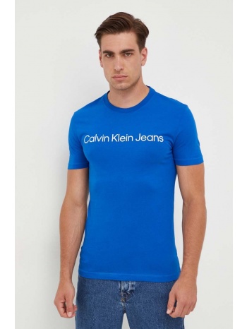 βαμβακερό μπλουζάκι calvin klein jeans 100% βαμβάκι