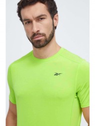μπλουζάκι προπόνησης reebok activchill χρώμα: πράσινο υλικό 1: 85% ανακυκλωμένος πολυεστέρας, 15% σπ
