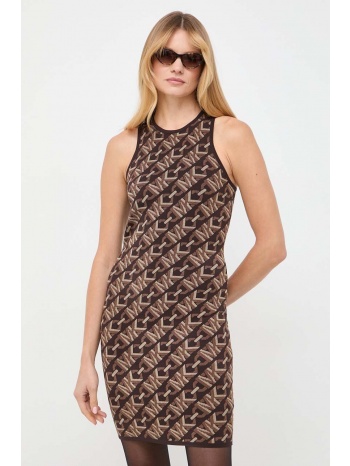 φόρεμα michael michael kors χρώμα καφέ 63% ανακυκλωμένη