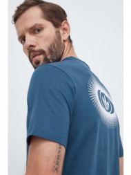 βαμβακερό μπλουζάκι adidas originals ανδρικά, χρώμα: τιρκουάζ 100% βαμβάκι