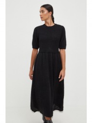 φόρεμα silvian heach χρώμα: μαύρο 100% νάιλον