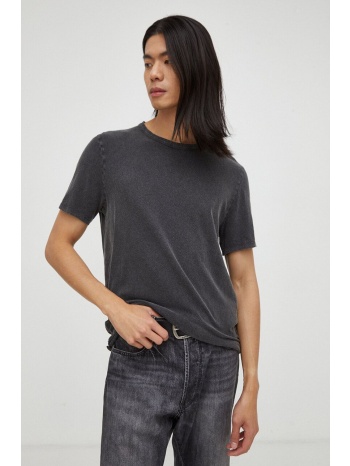 βαμβακερό μπλουζάκι american vintage χρώμα γκρι 100%