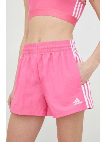 σορτς adidas χρώμα ροζ κύριο υλικό 100% ανακυκλωμένο
