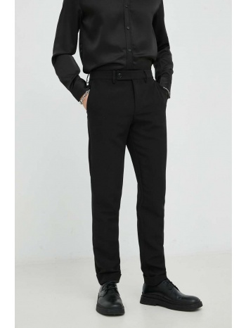 παντελόνι bruuns bazaar karlsus basic pants χρώμα μαύρο