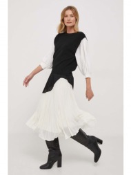 φούστα tommy hilfiger χρώμα: μαύρο κύριο υλικό: 100% πολυεστέρας
φόδρα: 100% βισκόζη