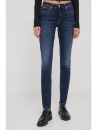τζιν παντελονι calvin klein jeans χρώμα: ναυτικό μπλε 92% βαμβάκι, 6% ελαστομυλίστερ, 2% σπαντέξ