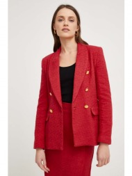 βαμβακερό blazer answear lab χρώμα: κόκκινο κύριο υλικό: 100% βαμβάκι
φόδρα: 100% πολυεστέρας