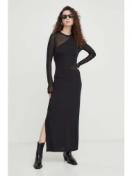 φόρεμα bruuns bazaar χρώμα: μαύρο κύριο υλικό: 95% βισκόζη, 5% σπαντέξ
φόδρα: 90% πολυεστέρας, 10% σ