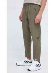 παντελόνι προπόνησης adidas performance designed for training χρώμα: πράσινο 87% ανακυκλωμένος πολυε