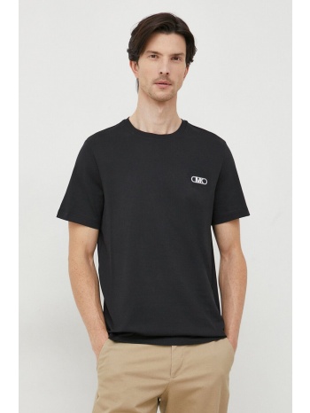 βαμβακερό μπλουζάκι michael kors ανδρικά, χρώμα μαύρο 100%