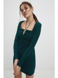 φόρεμα answear lab χρώμα: πράσινο 100% πολυεστέρας