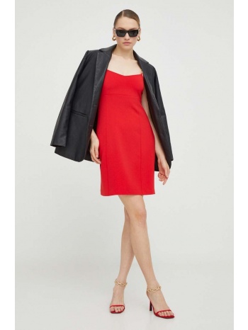 φόρεμα michael michael kors χρώμα κόκκινο κύριο υλικό 56%