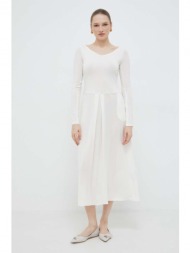 φόρεμα max mara leisure χρώμα: άσπρο κύριο υλικό: 92% βισκόζη, 8% σπαντέξ
φόδρα τσέπης: 94% πολυαμίδ