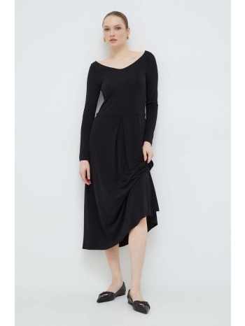 φόρεμα max mara leisure χρώμα μαύρο κύριο υλικό 92%