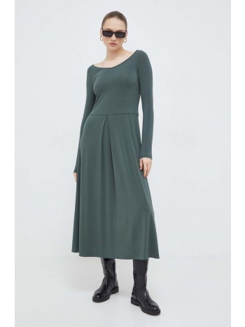 φόρεμα max mara leisure χρώμα πράσινο κύριο υλικό 92%