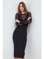 φόρεμα pinko χρώμα: μαύρο υλικό 1: 65% βισκόζη, 35% πολυαμίδη
υλικό 2: 100% πολυαμίδη