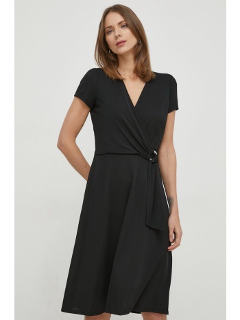 φόρεμα lauren ralph lauren χρώμα μαύρο κύριο υλικό 94%