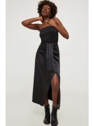 φούστα answear lab χρώμα: μαύρο 100% πολυεστέρας