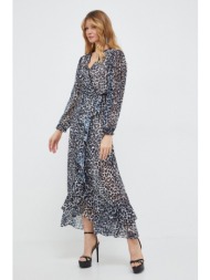 φόρεμα guess χρώμα: γκρι 100% πολυεστέρας