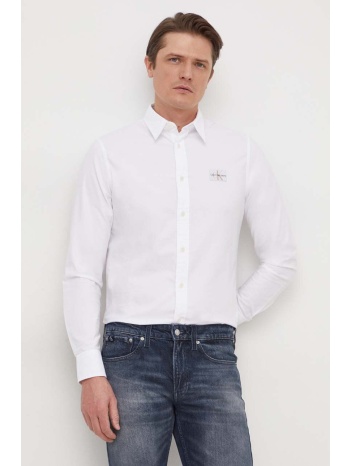 βαμβακερό πουκάμισο calvin klein jeans ανδρικό, χρώμα