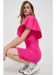 φόρεμα karl lagerfeld χρώμα: ροζ κύριο υλικό: 48% βαμβάκι, 48% modal, 4% σπαντέξ
προσθήκη: 100% βαμβ