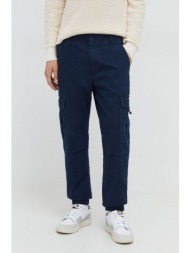 παντελόνι tommy jeans χρώμα: ναυτικό μπλε 98% βαμβάκι, 2% σπαντέξ